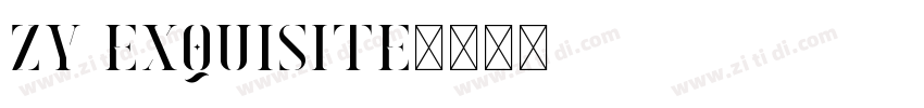 zy exquisite字体转换